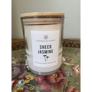Chesapeake Bay SHEER JASMINE Candle 8.8oz Natural Essential Oils